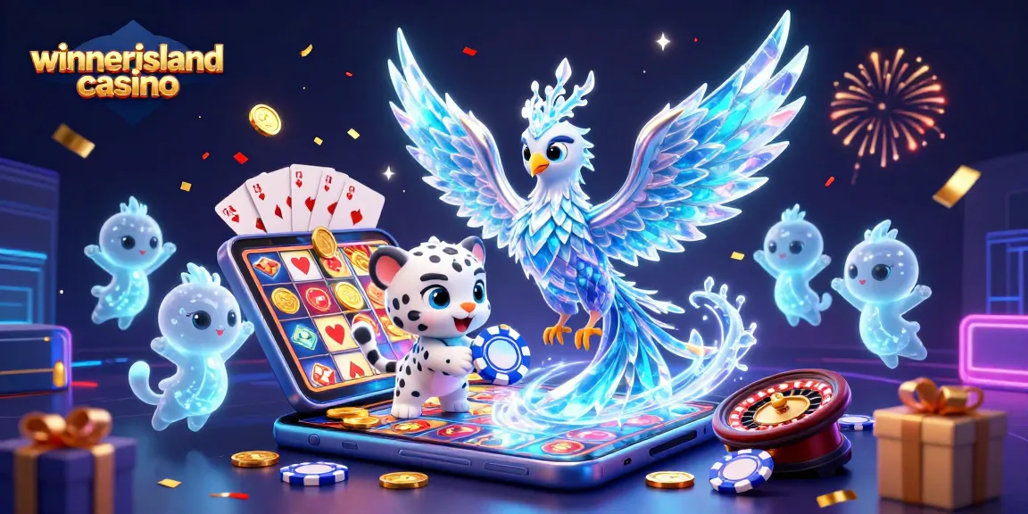 Experience the excitement at winnerisland casino with vibrant 3D characters and dynamic slot game elements.