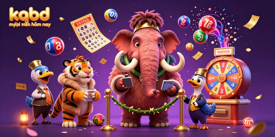 Engage with kqbd mới nhất hôm nay through vibrant cartoon gambling elements in a lively illustration.