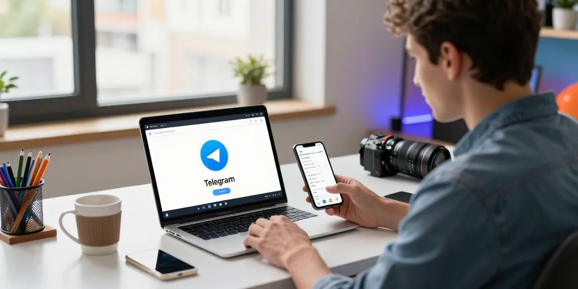 Setting up Telegram Chinese Version in a tech workspace, showcasing user-friendly customization for digital communication.