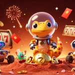 Experience thrilling gameplay at lolajack casino, featuring animated slot reels and vibrant casino elements.